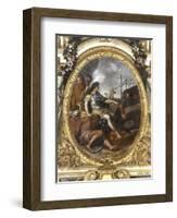 Ceiling of the Hall of Mirrors: Restoring Navigation-Charles Le Brun-Framed Giclee Print