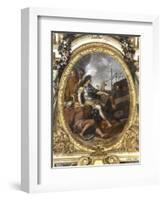 Ceiling of the Hall of Mirrors: Restoring Navigation-Charles Le Brun-Framed Giclee Print