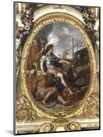 Ceiling of the Hall of Mirrors: Restoring Navigation-Charles Le Brun-Mounted Giclee Print