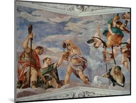 Ceiling of the Room of Bacchus-Paolo Veronese-Mounted Giclee Print