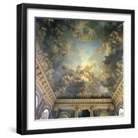Ceiling of the Salon de Hercules at Versailles, 18th century-Francois Lemoyne-Framed Photographic Print
