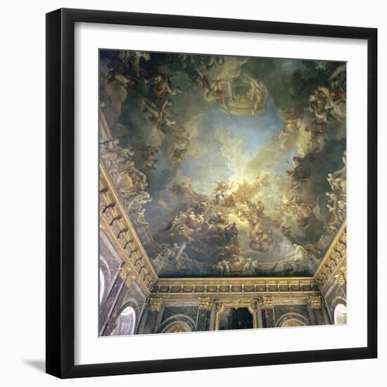 Ceiling of the Salon de Hercules at Versailles, 18th century-Francois Lemoyne-Framed Photographic Print
