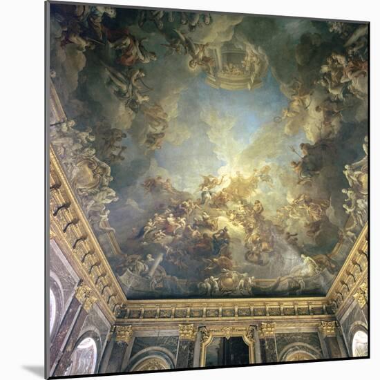 Ceiling of the Salon de Hercules at Versailles, 18th century-Francois Lemoyne-Mounted Photographic Print