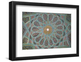 Ceiling of Tomb of Hafez, Iran's most famous poet, 1325-1389, Shiraz, Iran, Middle East-James Strachan-Framed Photographic Print