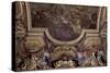 Ceiling Painting of the Passage on the Rhine in the Presence of the Enemies 1672-Charles Le Brun-Stretched Canvas