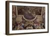Ceiling Painting of the Passage on the Rhine in the Presence of the Enemies 1672-Charles Le Brun-Framed Giclee Print