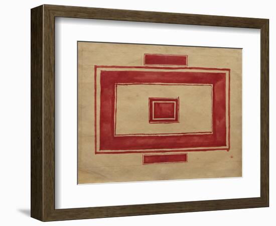 Ceiling Plan for the Red Theatre, Leningrad-Kasimir Severinovich Malevich-Framed Giclee Print