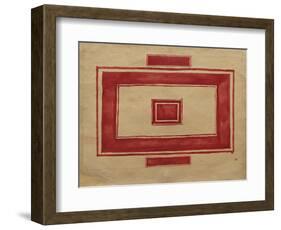 Ceiling Plan for the Red Theatre, Leningrad-Kasimir Severinovich Malevich-Framed Giclee Print