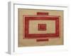 Ceiling Plan for the Red Theatre, Leningrad-Kasimir Severinovich Malevich-Framed Giclee Print