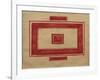 Ceiling Plan for the Red Theatre, Leningrad-Kasimir Severinovich Malevich-Framed Giclee Print