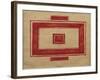 Ceiling Plan for the Red Theatre, Leningrad-Kasimir Severinovich Malevich-Framed Giclee Print