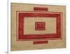 Ceiling Plan for the Red Theatre, Leningrad-Kasimir Severinovich Malevich-Framed Giclee Print