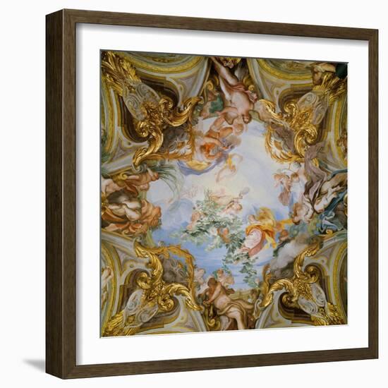 Ceiling with the Summer-Gregorio De Ferrari-Framed Giclee Print