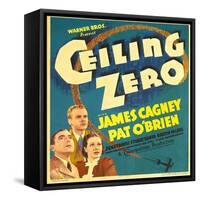 Ceiling Zero, Pat O'Brien, James Cagney, June Travis on Window Card, 1936-null-Framed Stretched Canvas