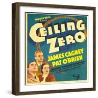 Ceiling Zero, Pat O'Brien, James Cagney, June Travis on Window Card, 1936-null-Framed Photo