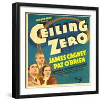 Ceiling Zero, Pat O'Brien, James Cagney, June Travis on Window Card, 1936-null-Framed Photo