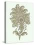 Celadon Floral Motif III-Vision Studio-Stretched Canvas