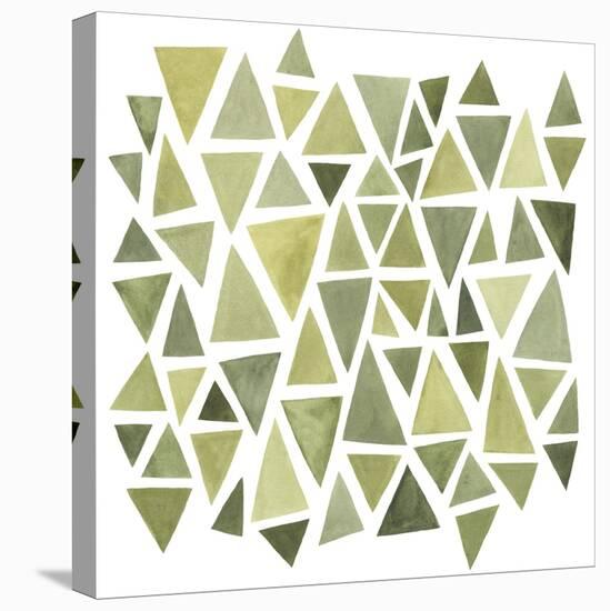 Celadon Geometry II-null-Stretched Canvas