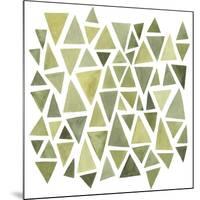 Celadon Geometry II-null-Mounted Art Print