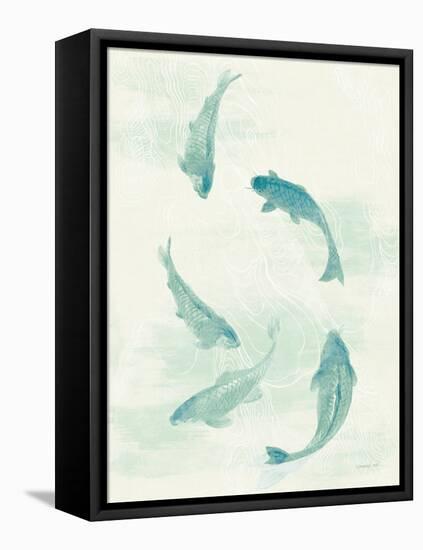 Celadon Koi I-Danhui Nai-Framed Stretched Canvas