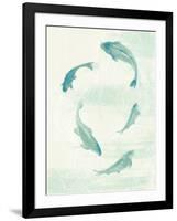 Celadon Koi II-Danhui Nai-Framed Art Print