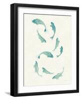 Celadon Koi III-Danhui Nai-Framed Art Print