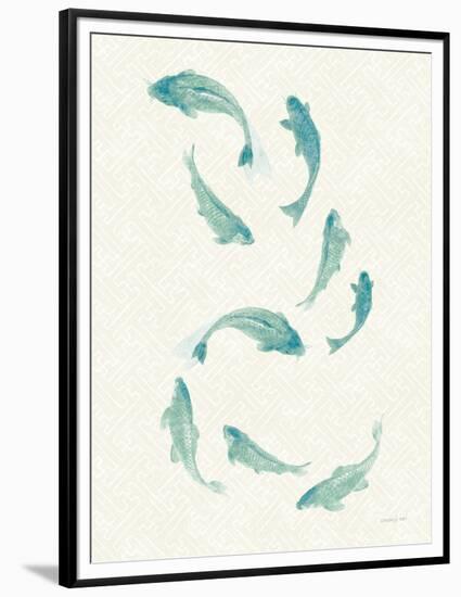 Celadon Koi III-Danhui Nai-Framed Premium Giclee Print