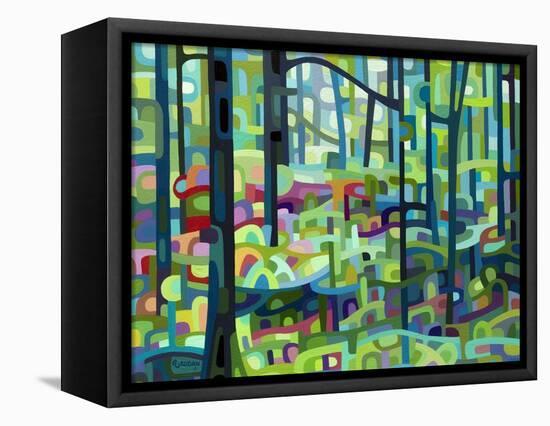 Celadon Morning-Mandy Budan-Framed Stretched Canvas