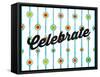 Celebrate Dots-Jace Grey-Framed Stretched Canvas