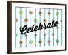 Celebrate Dots-Jace Grey-Framed Art Print