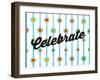 Celebrate Dots-Jace Grey-Framed Art Print