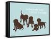 Celebrate Little Things-Dog is Good-Framed Stretched Canvas