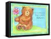 Celebrate Precious Bear-Melinda Hipsher-Framed Stretched Canvas