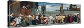 Celebrated Madonna by Cimabue-Frederick Leighton-Stretched Canvas