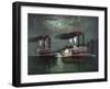 Celebrated Race of the Steamers Robert E. Lee and Natchez-null-Framed Giclee Print