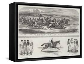 Celebrated Racehorses and Jockeys-Alfred de Prades-Framed Stretched Canvas