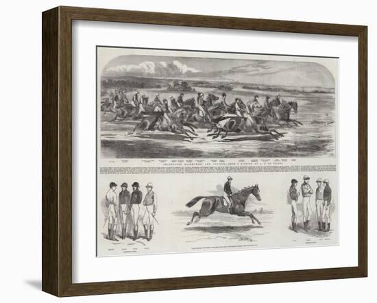 Celebrated Racehorses and Jockeys-Alfred de Prades-Framed Giclee Print