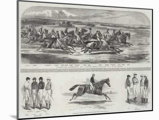 Celebrated Racehorses and Jockeys-Alfred de Prades-Mounted Giclee Print