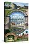 Celebrating 450 Years - St. Augustine, Florida - Montage Scenes-Lantern Press-Stretched Canvas