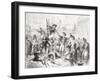 Celebrating Epiphany, of the Day of the Kings, Madrid, from 'L'Univers Illustré', Published 1866-null-Framed Giclee Print