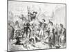 Celebrating Epiphany, of the Day of the Kings, Madrid, from 'L'Univers Illustré', Published 1866-null-Mounted Giclee Print