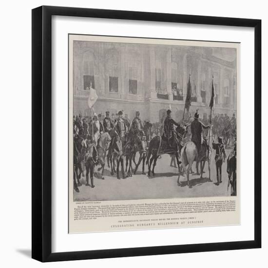 Celebrating Hungary's Millennium at Budapest-null-Framed Giclee Print