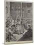 Celebrating Palm Sunday in Spain, in the Porch of the Cathedral at Valencia-null-Mounted Giclee Print