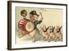 Celebrating Pigs-null-Framed Giclee Print