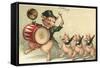 Celebrating Pigs-null-Framed Stretched Canvas