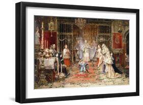 Celebrating Santa Maria Della Rosa-Jose Benlliure Y Gil-Framed Giclee Print