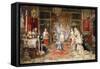 Celebrating Santa Maria Della Rosa-Jose Benlliure Y Gil-Framed Stretched Canvas