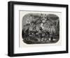 Celebrating the Feast of St. Barbara, Vincennes, 1855-null-Framed Giclee Print