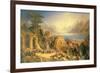 Celebrating the Grape Harvest, Lake Orta, North Italy, C.1859-John Bell-Framed Giclee Print
