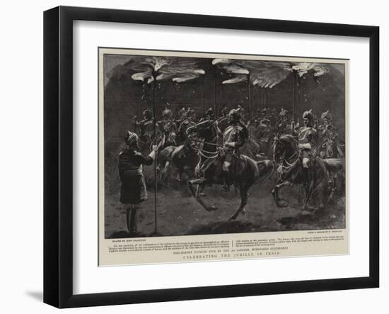 Celebrating the Jubilee in India-John Charlton-Framed Giclee Print